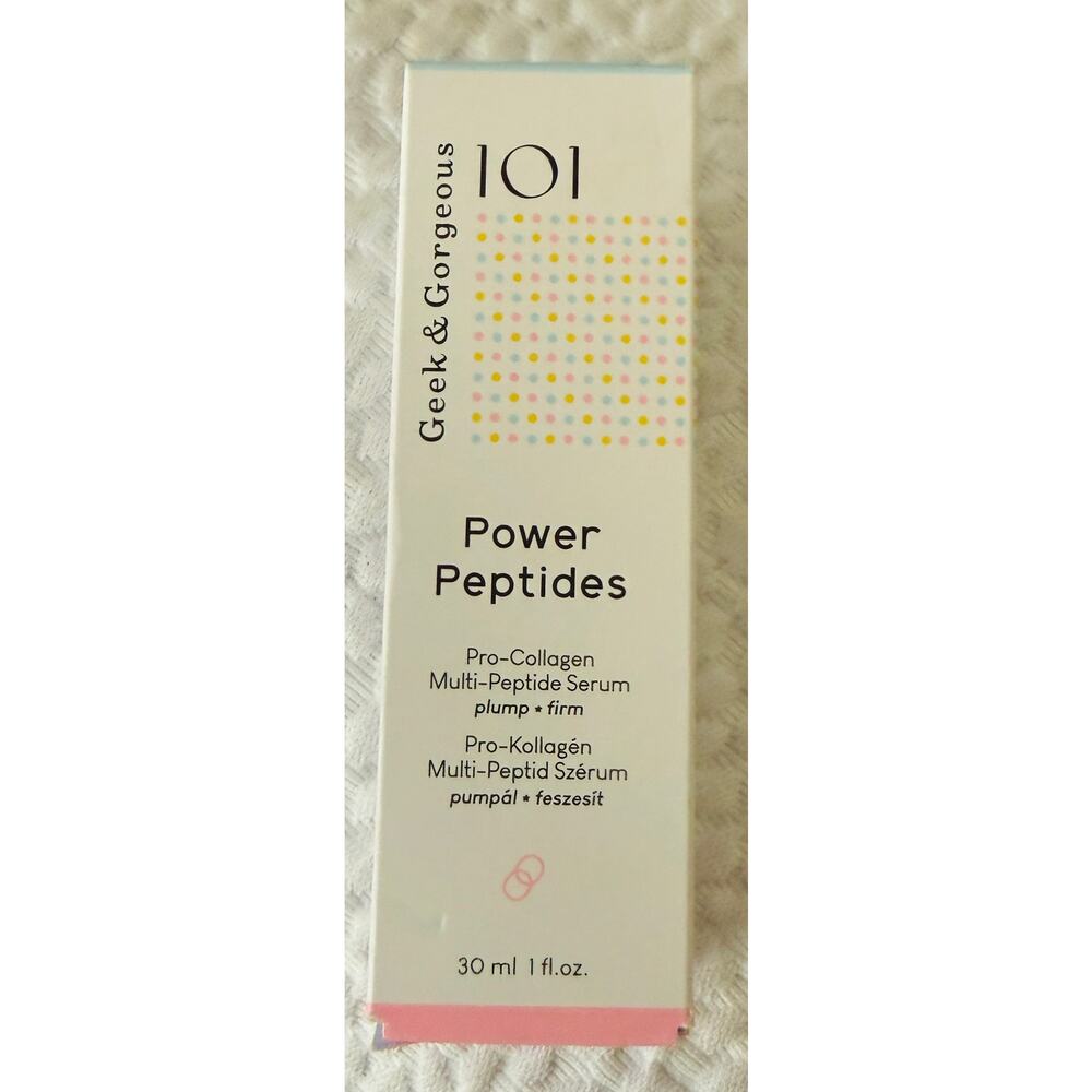NEW Geek Gorgeous Power Peptides Matrixyl 3000 Collagen Anti-Aging Serum 30ml